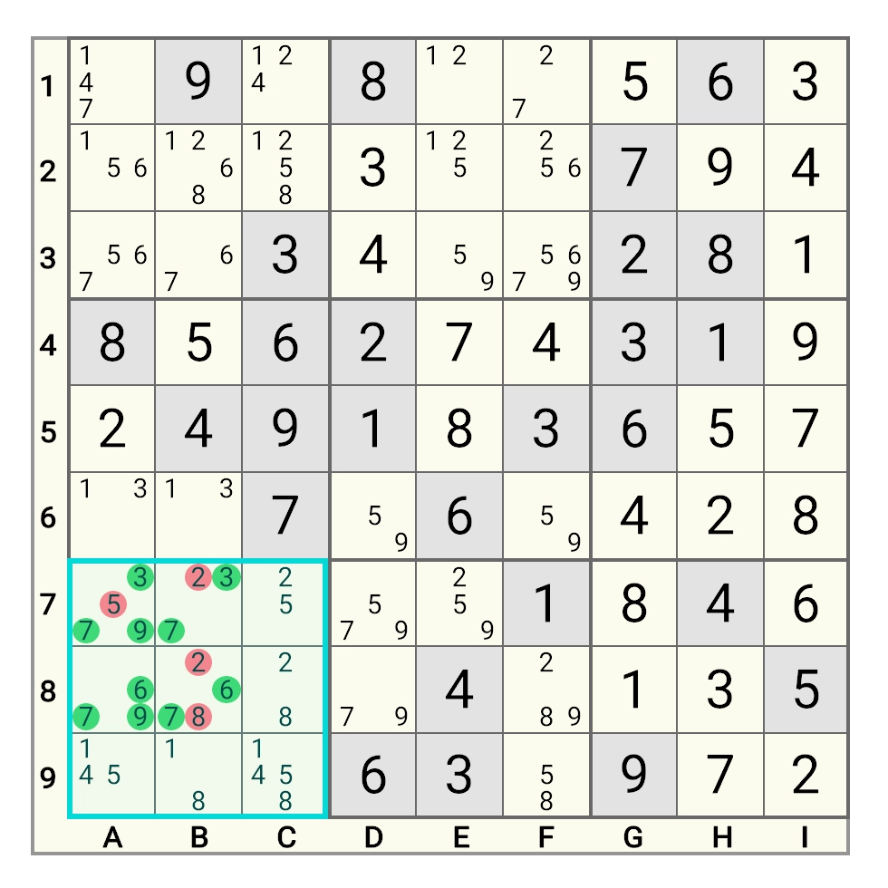 Hidden Quadruple Example 1