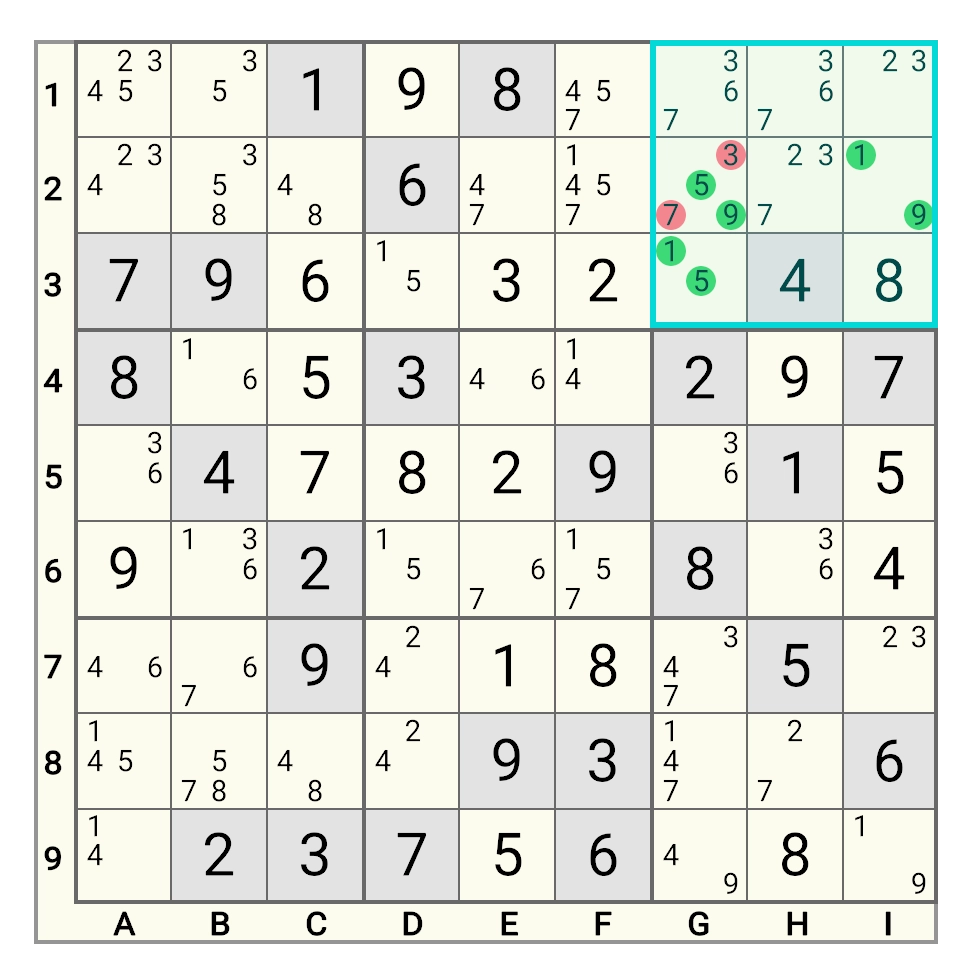 Hidden Triple Example 1