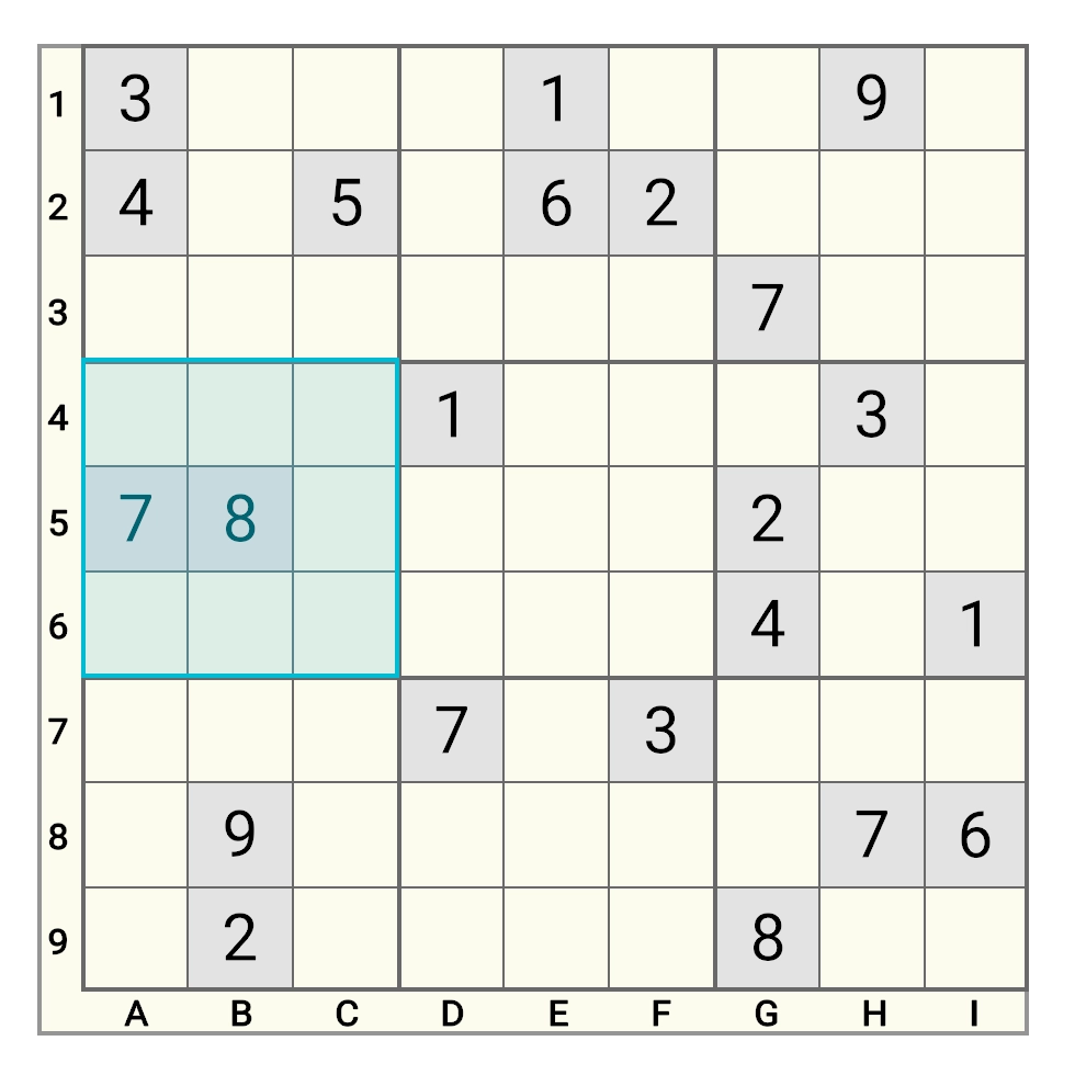 Sudoku Block Example